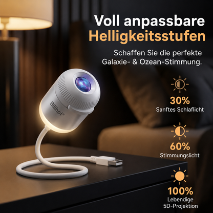 Billhol® Nachtlicht-Projektor – Intelligenter holografischer Sternprojektor🐰