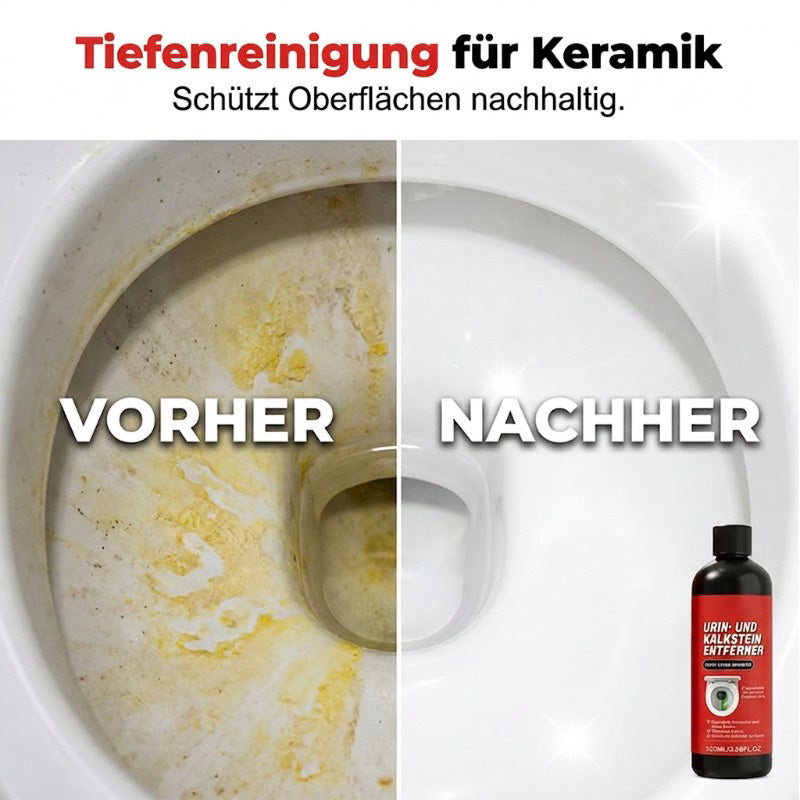 ❤️🔥 Kraftvoller Kalk- und Urinsteinlöser 🏠🚽  neutralisiert Gerüche, reinigt porentief, schützt Keramik vor Kratzern, wirkt sekundenschnell, ohne Schrubben🔴