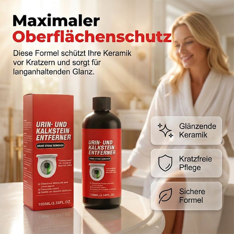 ❤️🔥 Kraftvoller Kalk- und Urinsteinlöser 🏠🚽  neutralisiert Gerüche, reinigt porentief, schützt Keramik vor Kratzern, wirkt sekundenschnell, ohne Schrubben🔴