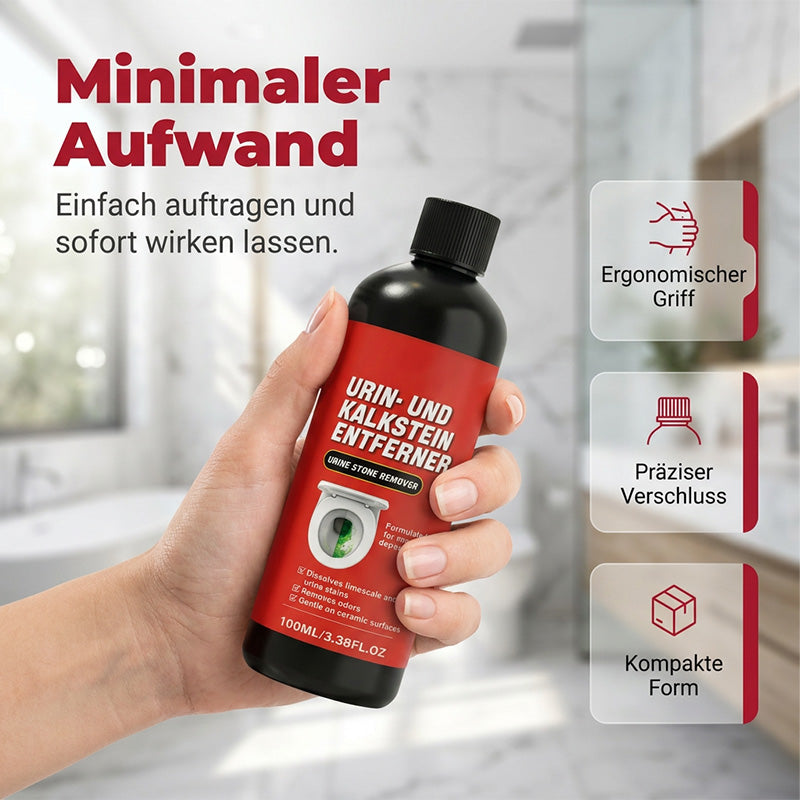 ❤️🔥 Kraftvoller Kalk- und Urinsteinlöser 🏠🚽  neutralisiert Gerüche, reinigt porentief, schützt Keramik vor Kratzern, wirkt sekundenschnell, ohne Schrubben🔴